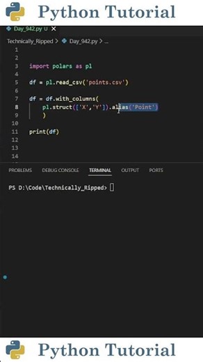 How to Create Structs in Polars | Python Tutorial