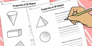 Year 3 Properties of 3D Shapes Worksheet Pack
