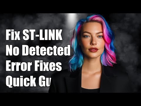 Fixing 'No ST-LINK Detected' Error in ST-LINK Utility: Troubleshooting Guide
