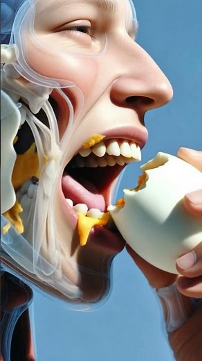Egg Digestion Process Inside Human Body #shorts acts #health #motivation