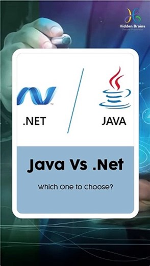 Java Vs .Net: Which One to Choose? #JavaVsDotNet #HiddenBrains #webdevelopment