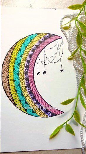 Easy mandala for beginners 🌈✨ #mandalaart #mandaladesign #mandalapainting #mandala #art #diy #boho