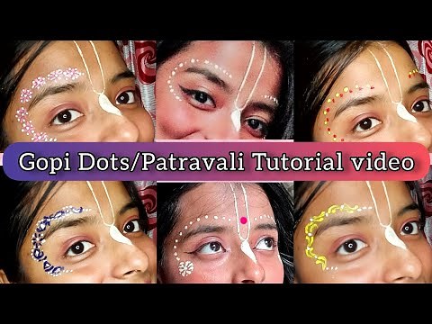 Easy and Simple Gopi Dots Designs Tutorial Video | Patravali Tutorial Video