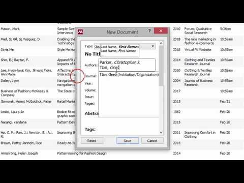 Mendeley: How To Add Author Names Correctly | Design eLearning