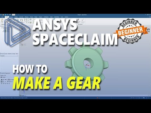 How To Make A Gear In Ansys Spaceclaim