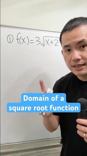 How to find the domain of a square root function