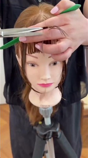 How to Cut the Perfect Face Framing Fringe and Curtain Bangs Step by Step #hairstyle