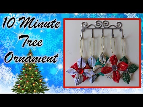10 Minute Fabric Ornaments For Christmas | The Sewing Room Channel