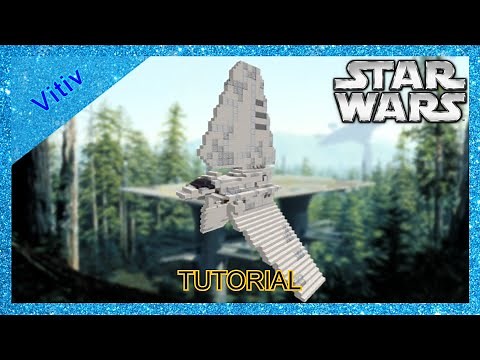 Star Wars Imperial Lambda Shuttle in Minecraft - 1:1 Scale - Tutorial