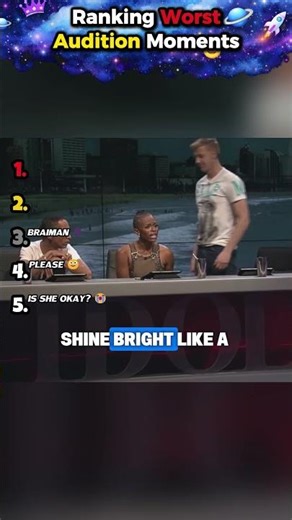 Ranking Worst Audition Moments 😣 #shorts