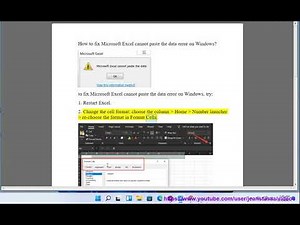 Fix Microsoft Excel cannot paste the data error on Windows 11/10/8 (2023 Updated)