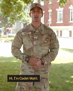 Cadet Matti gets the full college experience and more through Army ROTC. Visit https://www.goarmy.com/?iom=BNL7-22-0029_N_OSOC_OCPA_FB_ocpagen_xx_xx to learn how you can make the most of your time and graduate with a guaranteed career. | U.S. Army