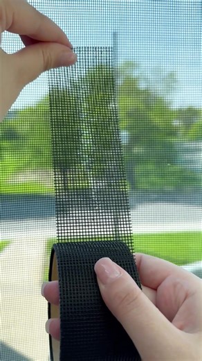 Screen Repair Tape. An easy way to patch screen tears or holes, this mesh tape has a strong adhesive that sticks firmly to the screen when pressed in place. Link in bio. #screenrepairtape #screenrepair #hometool #hometools #screenprotector #homehacks #shopnow