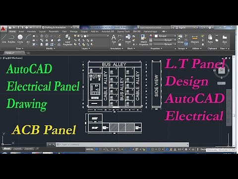 LT panel Design with AutoCAD Electrical || AutoCAD Electrical control Panel drawing, Panel Drawing