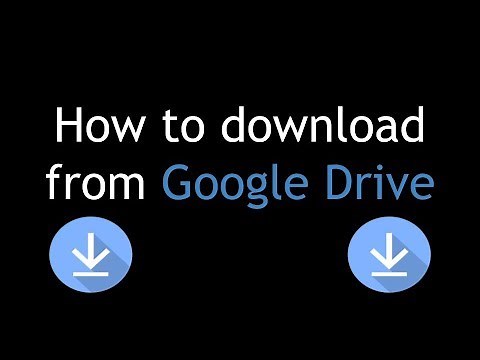 How to quickly download files from Google Drive