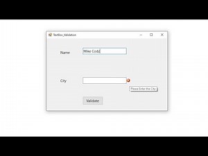 How to Validate Textboxes with Error Provider- Two methods in Vb.net