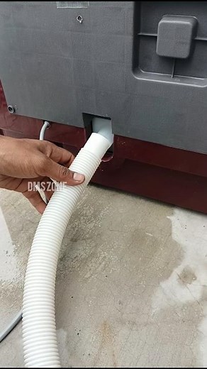 How to connect washing machine drain hose // washing machine waste hose connection