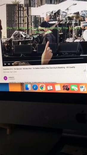 Plex The Robot dancing and skanking to The Specials Monkey Man