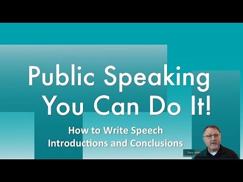 How to Write Speech Introductions and Conclusions