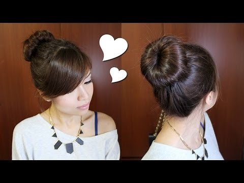 Everyday Perfect Bun Updo Hairstyle for Medium Long Hair Tutorial