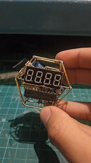 DFRobot official on Instagram: "✨ Circuit Art Meets Timekeeping ✨ Irony94 created this stunning free-form circuit pocket watch using a 7-segment display, TM1637 driver, DS3231, and ATTINY85 (no Arduino here!). We're loving the exposed circuit aesthetic - perfect blend of tech and art! 🔌⚡🕰️ Double tap if you'd rock this timepiece! #CircuitArt #MakerCommunity #ElectronicsProject #TechFashion #DIYElectronics #PocketWatch https://www.reddit.com/r/arduino/comments/1oe4aq1/created_this_free_form_cir