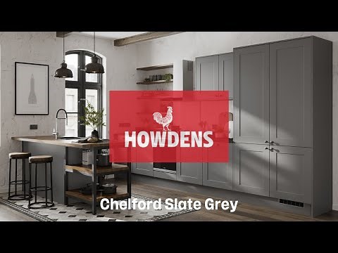 Howdens Chelford Slate Grey Shaker Kitchen