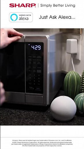 Sharp SMC1449FS Stainless Steel Microwave with Alexa Controls