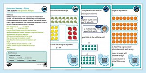 Year 2 Diving into Mastery: Step 6 Use Arrays Activity Cards