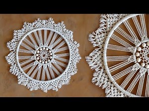 DIY Macramé Circle with Beads EASY Wall Decor Tutorial