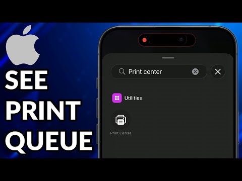 How To See Print Queue On iPhone