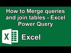 How to Merge queries and join tables - Excel Power Query