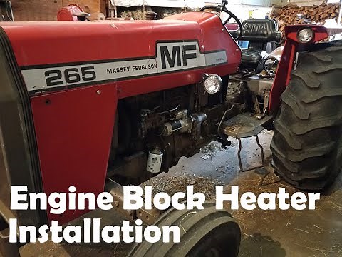 Engine Block Heater Installation, Massey Ferguson