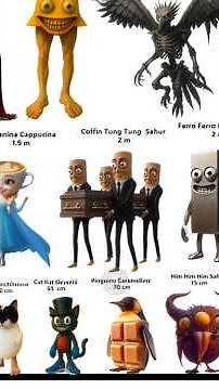 [PART 10] ITALIAN BRAINROT HEIGHT COMPARISON + ORIGINAL VOICE + Steal a Brainrot, Brainrot Evolution