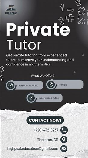 Private Tutor Service - High Peak Education