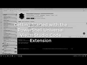Getting Started with the PowerShell Universal Visual Studio Code Extension
