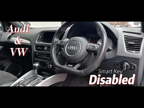Audi or VW Smart Key, Keyless Entry Disabled