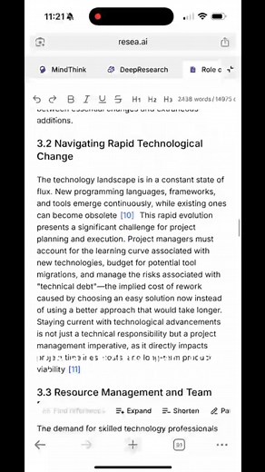 Stop using AI tools that guess. Resea.ai connects to real academic databases to give you real sources, real citations, and human-like writing every time. Why students choose Resea.ai: 📚 Deep Research → pulls verified papers & journals, not hallucinations 🔗 100% Accurate Citations → APA/MLA/Chicago auto-generated 🧠 Humanized Writing → passes AI checks naturally 💬 Upload & Chat with Your Sources 🌍 30 languages supported Join thousands of students upgrading their essays, theses, and research p