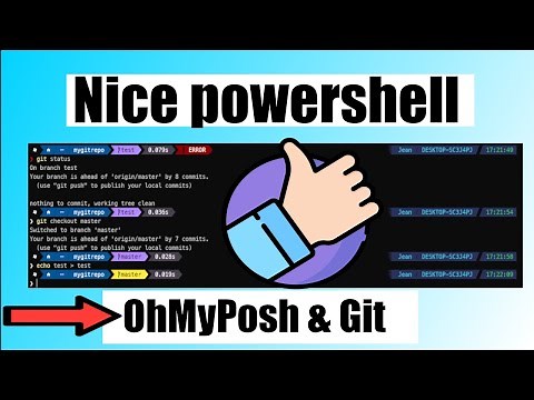 Powershell customization with Oh My Posh and Posh-git