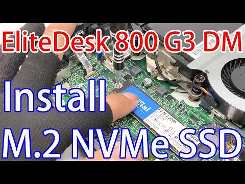 Installing an M.2 SSD in an HP EliteDesk 800 G3 DM