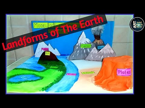 3D Model for Landforms of The Earth || Landforms of The Earth || Educational Project