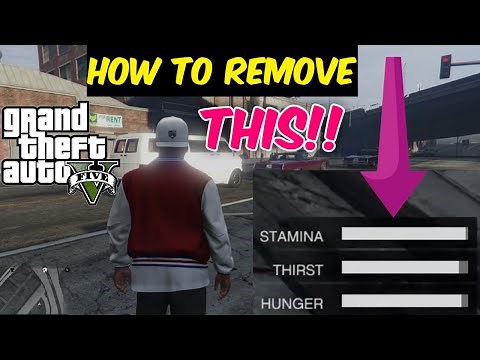 How to remove stamina bar,Thirst bar,hunger bar in GTA V MODS I SIMPLE ZOMBIES MOD I MENYOO TRAINER