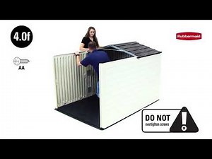 Rubbermaid Slide Lid Shed Installation