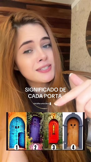 🚪 Porta 1 — A Porta Azul Representa sede de liberdade, coração curioso e personalidade expansiva. Quem escolhe essa porta tende a ter uma mente aberta, busca novidade, conexões e experiências que tirem a monotonia da vida. Normalmente são pessoas que escondem um lado sensível por trás de uma energia vibrante. 🚪 Porta 2 — A Porta Roxa Simboliza introspecção, profundidade emocional e proteção da própria energia. Quem escolhe essa porta costuma ser seletivo, observador e extremamente intuitivo. N