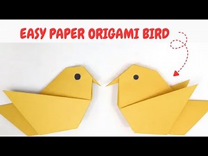 How to Make an Easy Origami Bird - Step by Step Tutorial