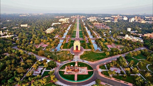 Central Vista New Delhi – Redevelopment Project Aerial View