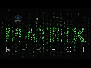 Matrix Text Effect DaVinci Resolve