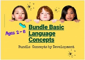 Bundle Deal! Boehm 3 Preschool Basic Language Concepts Ages 2-6  Speech Therapy
