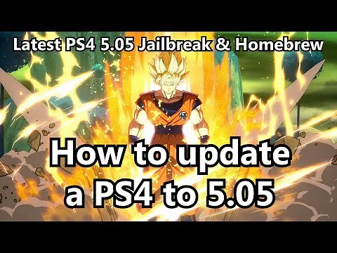 How to update a PS4 to 5.05 firmware (For Homebrew, PS2 & PS4 Backups)