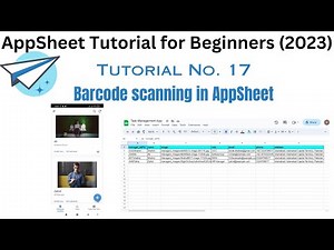 Barcode scanning in appsheet