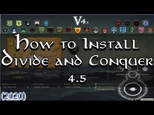 How to Install Divide and Conquer 4.5 (2020) | Medieval 2: Total War